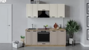 Кухонный гарнитур «Лорас» длиной 200 см со шкафом НБ